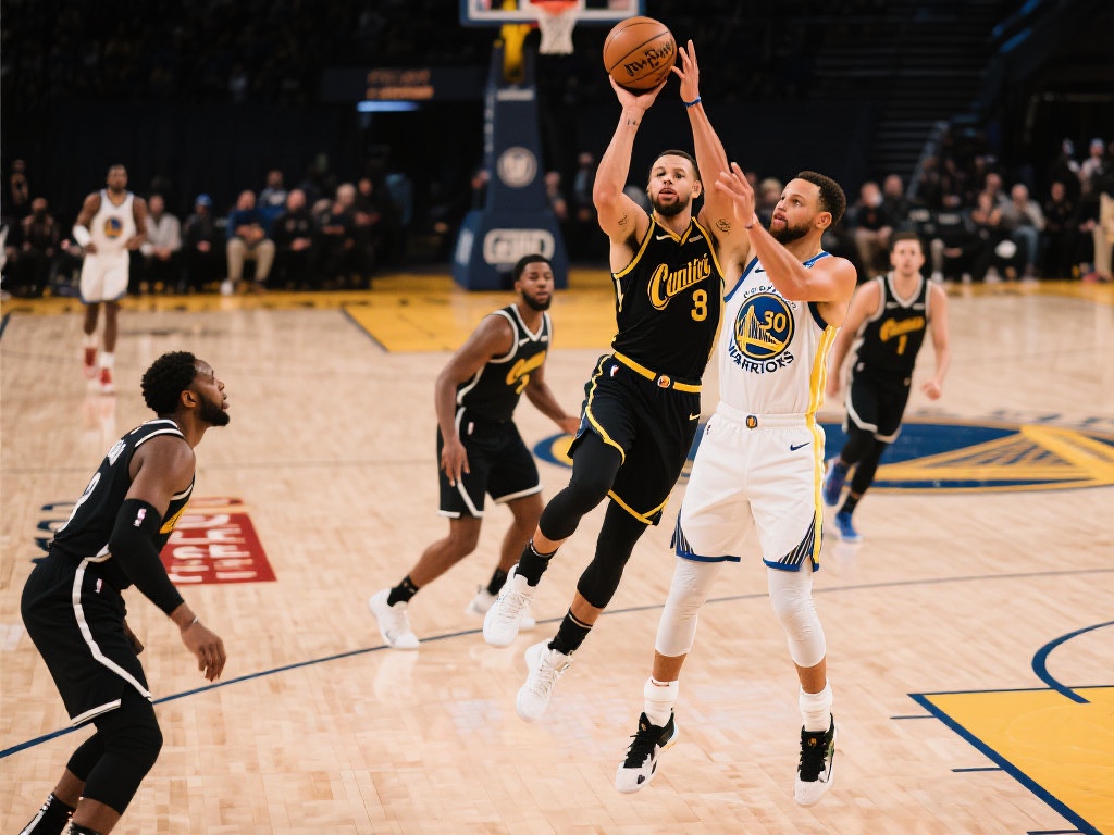 相比而言，库里的投篮充满高难度和创造性。